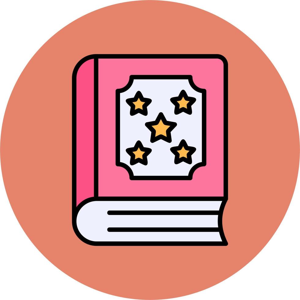 icono de vector de libro de hechizos