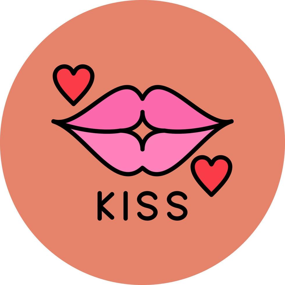 Kiss Vector Icon