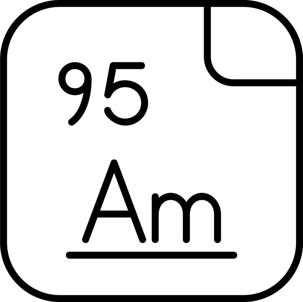 Americium Vector Icon