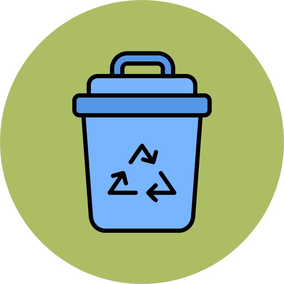 Waste Bin Vector Icon