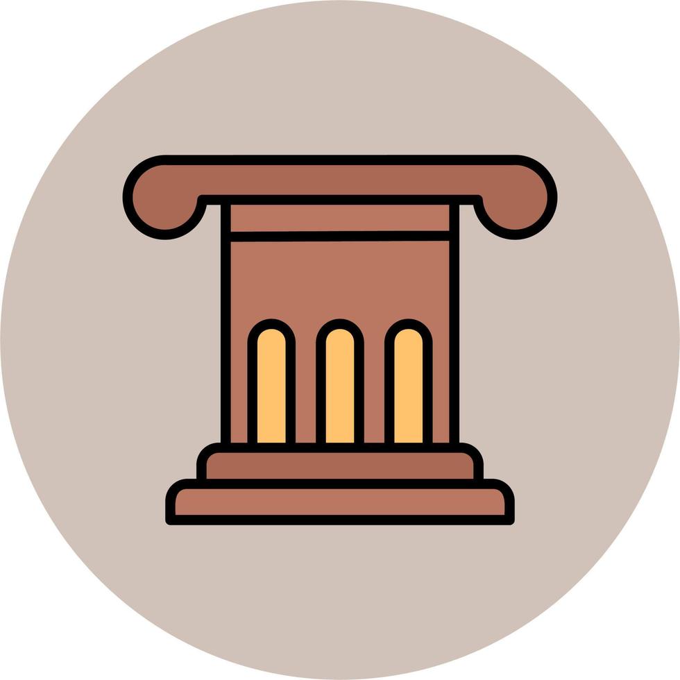 Roman Law Vector Icon