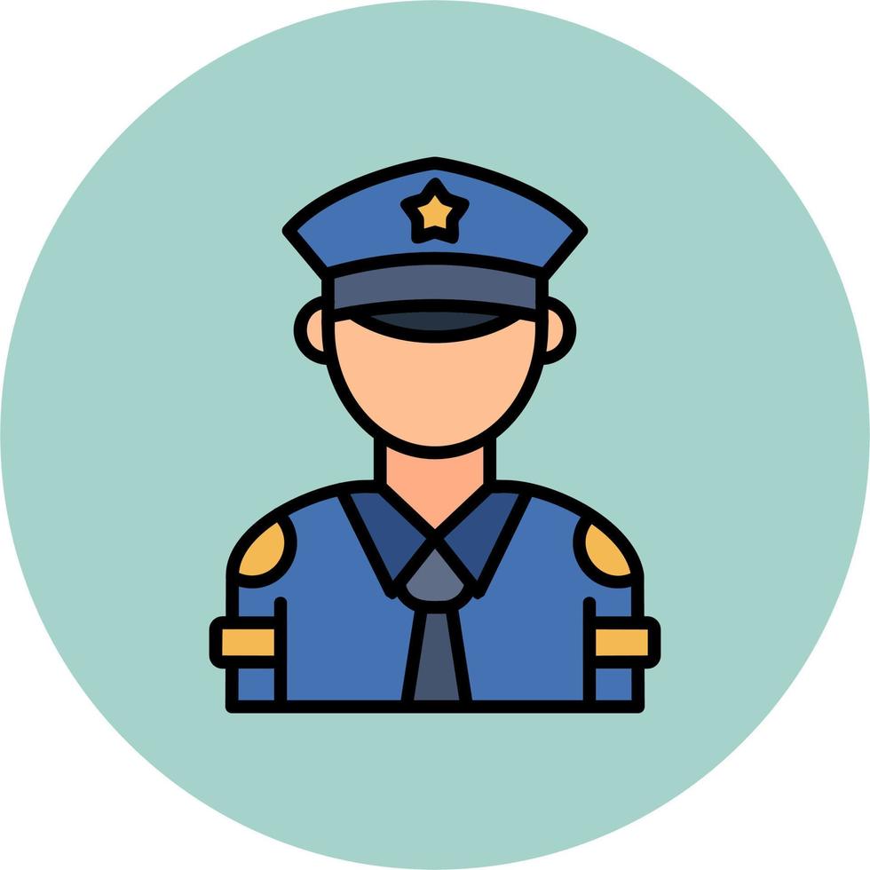 Police Man Vector Icon