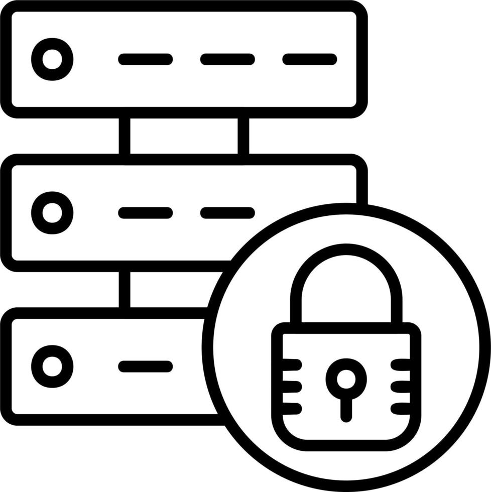 Secure Data Vector Icon