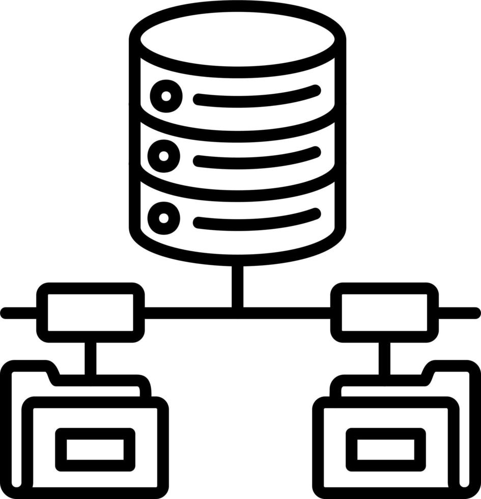 Folder Network Vector Icon