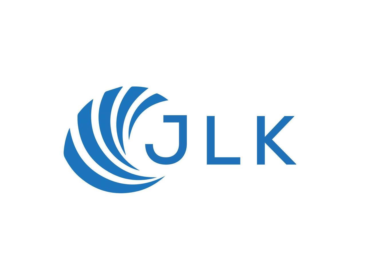 jlk resumen negocio crecimiento logo diseño en blanco antecedentes. jlk creativo iniciales letra logo concepto. vector