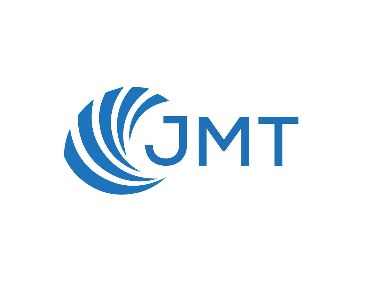 jmt resumen negocio crecimiento logo diseño en blanco antecedentes. jmt creativo iniciales letra logo concepto. vector