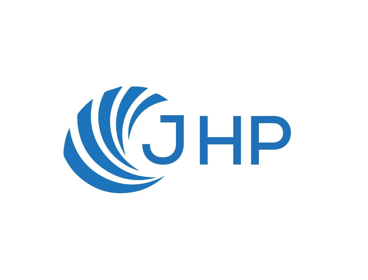 jhp resumen negocio crecimiento logo diseño en blanco antecedentes. jhp creativo iniciales letra logo concepto. vector