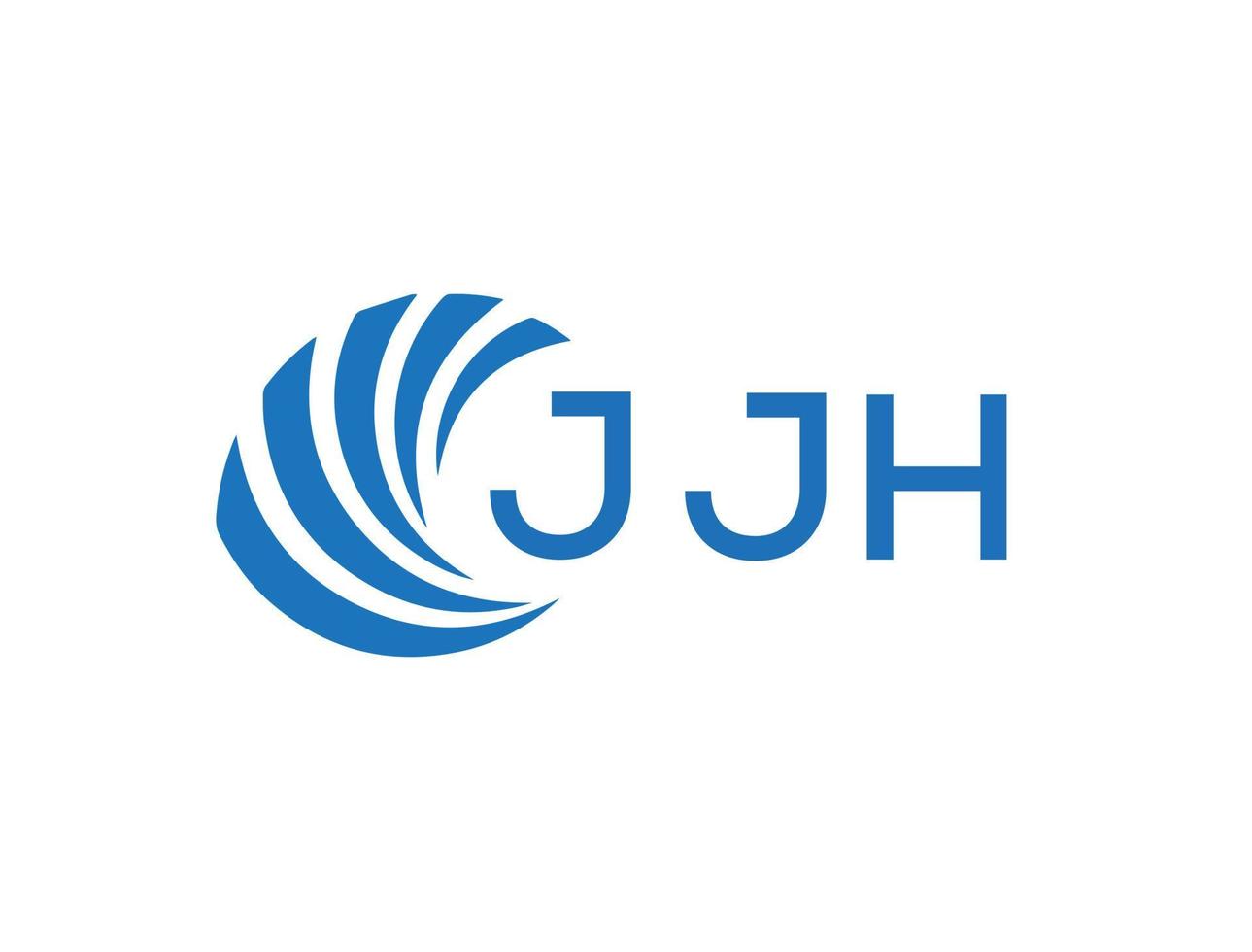 jjh resumen negocio crecimiento logo diseño en blanco antecedentes. jjh creativo iniciales letra logo concepto. vector