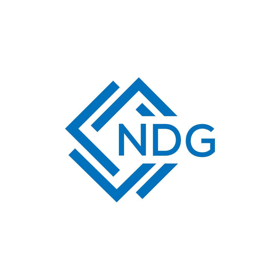 ndg letra logo diseño en blanco antecedentes. ndg creativo circulo letra logo concepto. ndg letra diseño. vector