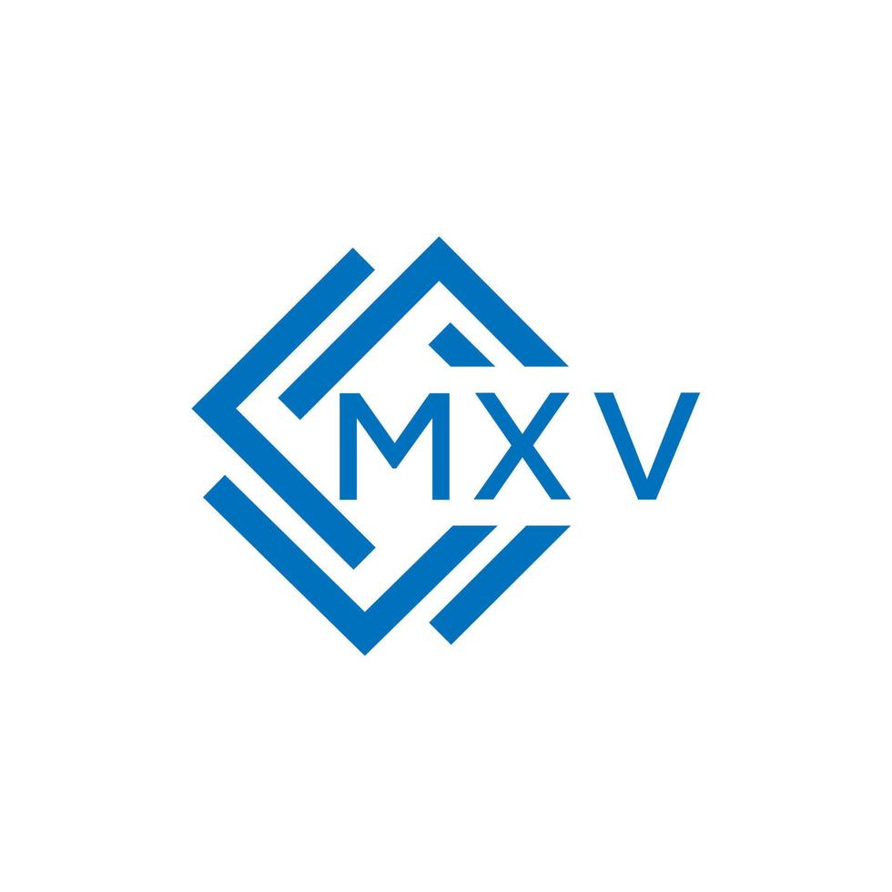 mxv creativo circulo letra logo concepto. mxv letra diseño.mxv letra logo diseño en blanco antecedentes. mxv creativo circulo letra logo concepto. mxv letra diseño. vector