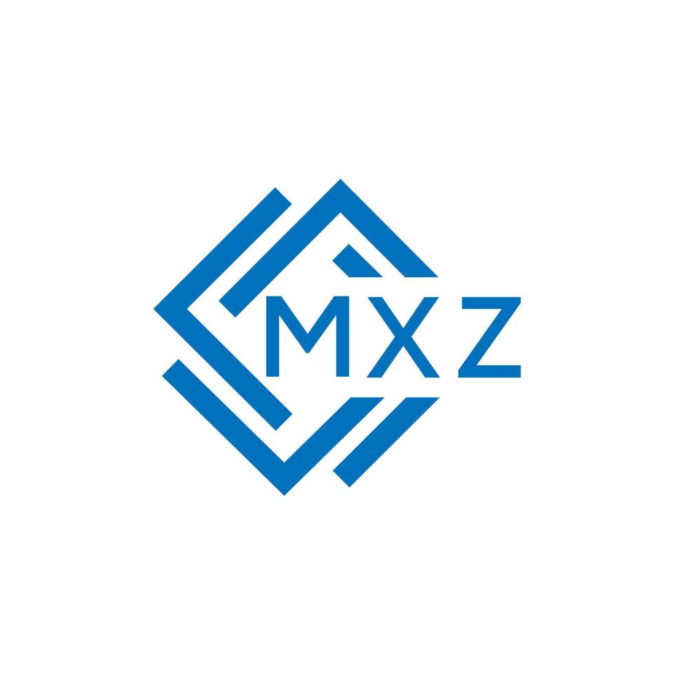 mxz letra logo diseño en blanco antecedentes. mxz creativo circulo letra logo concepto. mxz letra diseño. vector