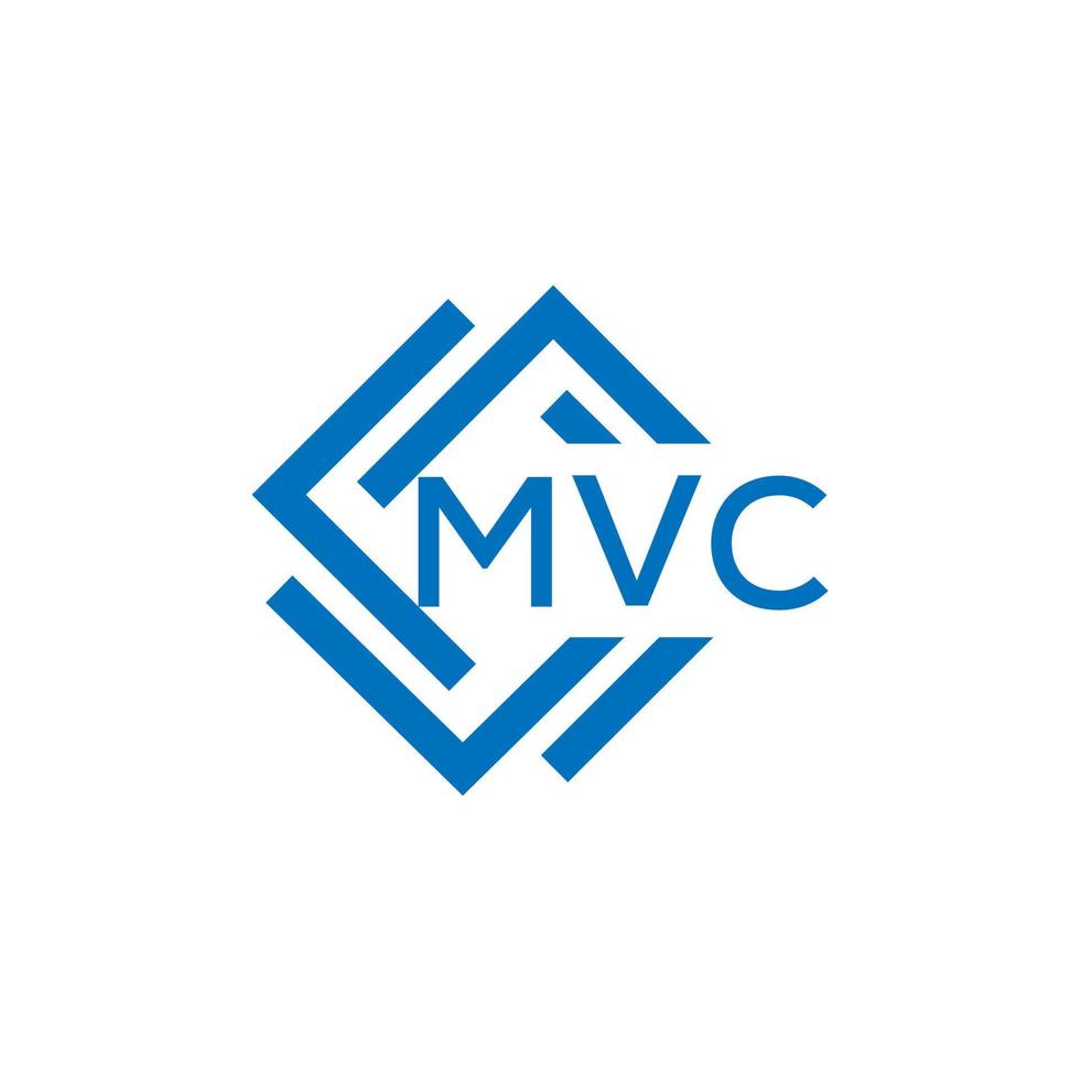 mvc letra logo diseño en blanco antecedentes. mvc creativo circulo letra logo concepto. mvc letra diseño. vector