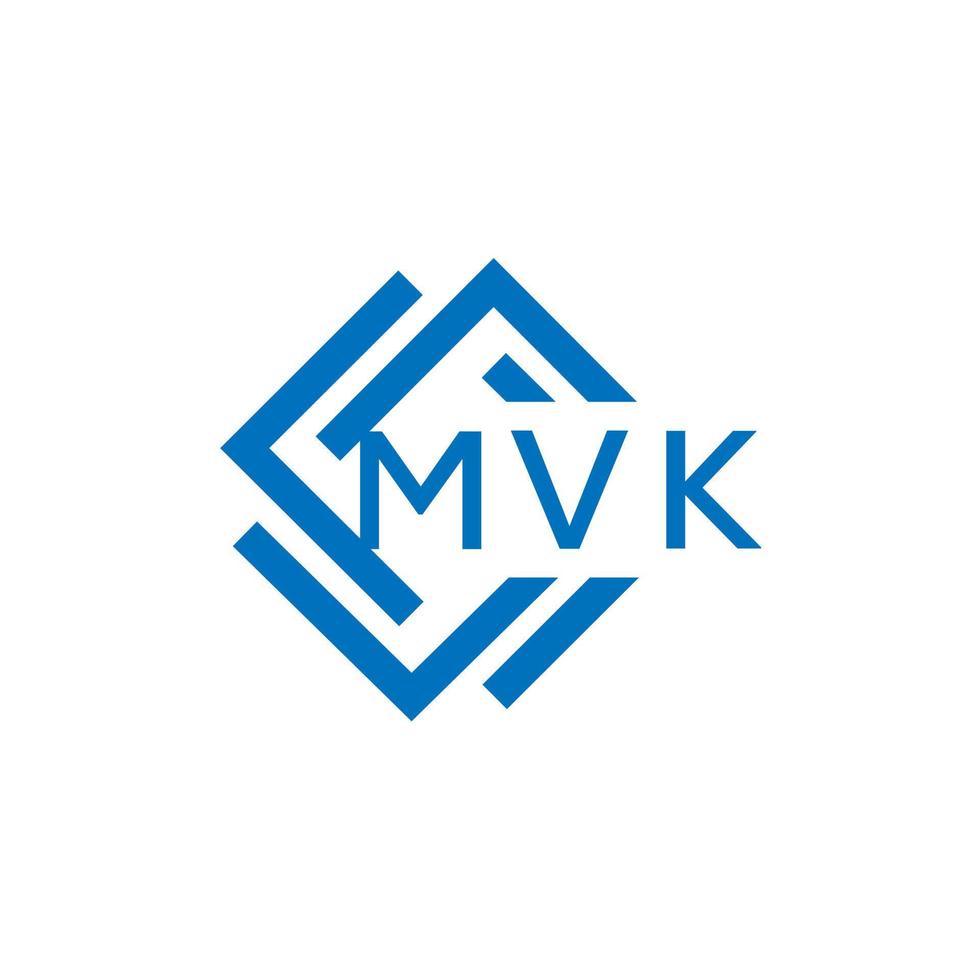 MVK letter logo design on white background. MVK creative circle letter logo concept. MVK letter design. vector