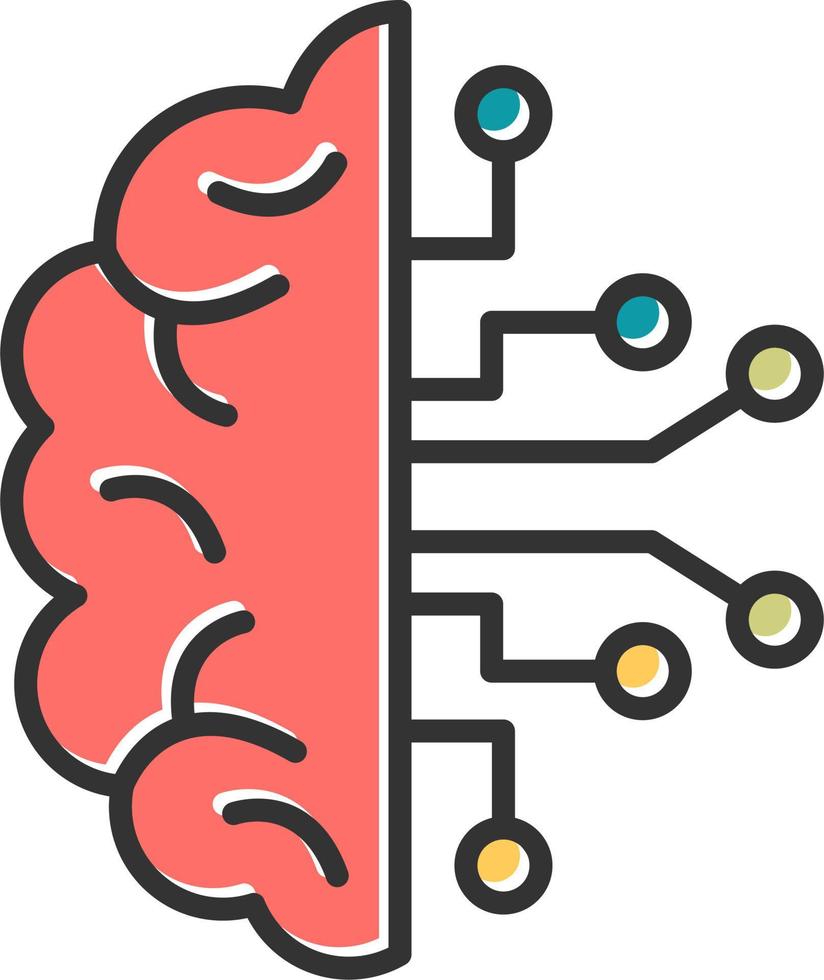 icono de vector de cerebro