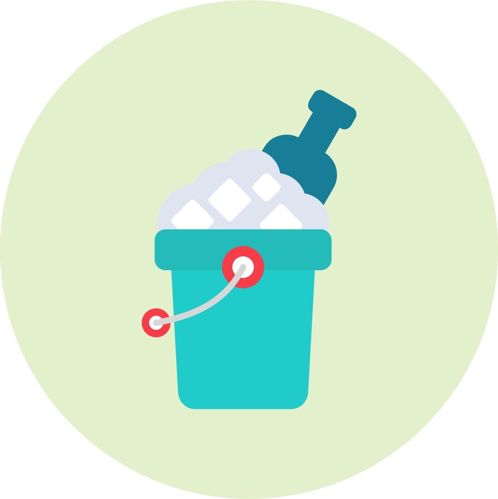Ice Bucket Vector Icon