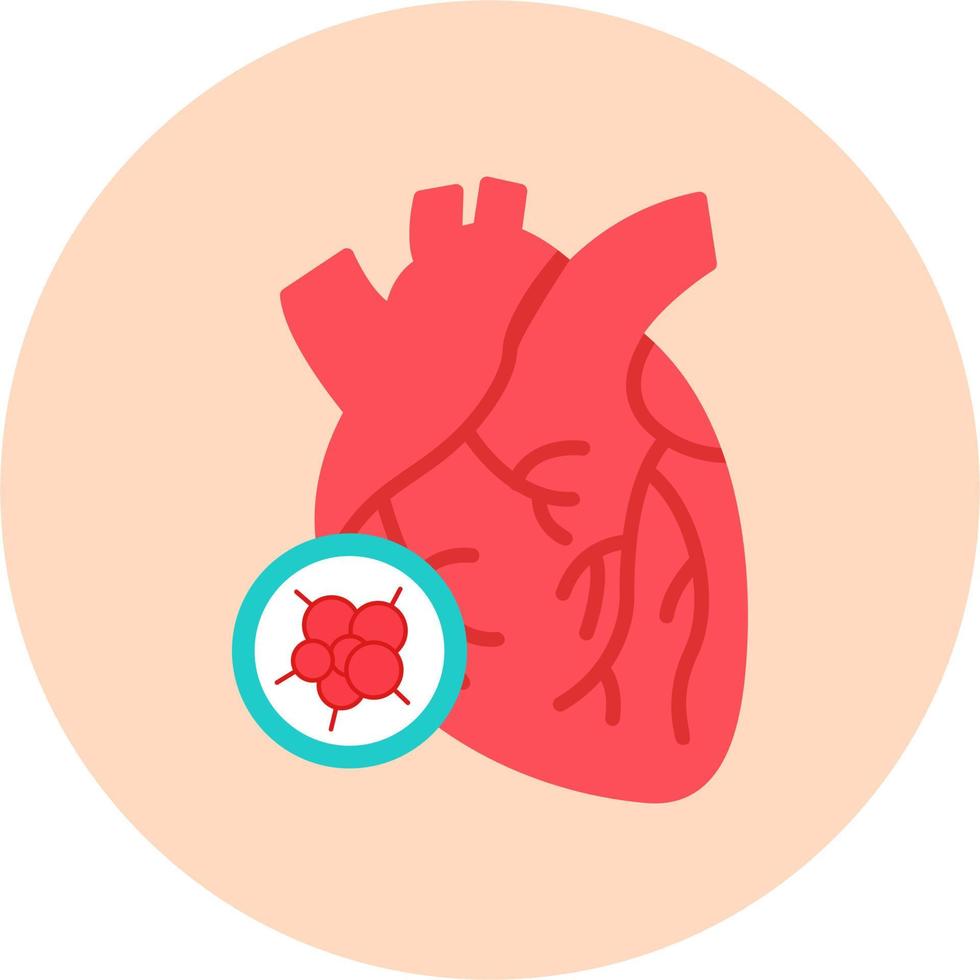 Heart Cancer Vector Icon