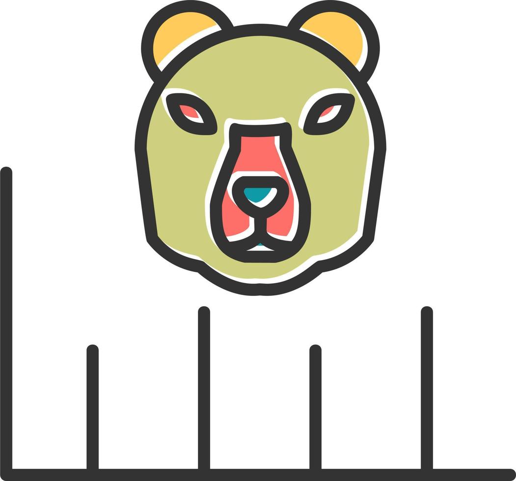 Bear Market Vector Icon