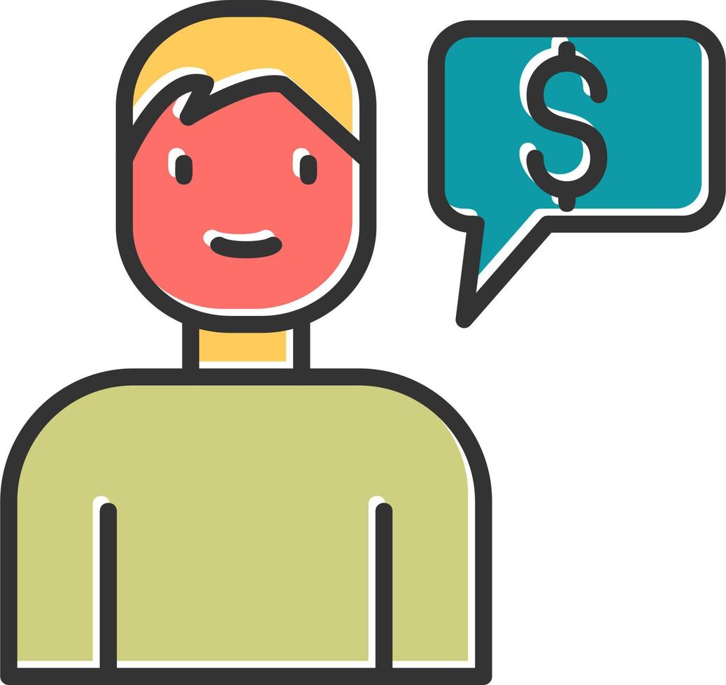 Financial Advisor Vector Icon