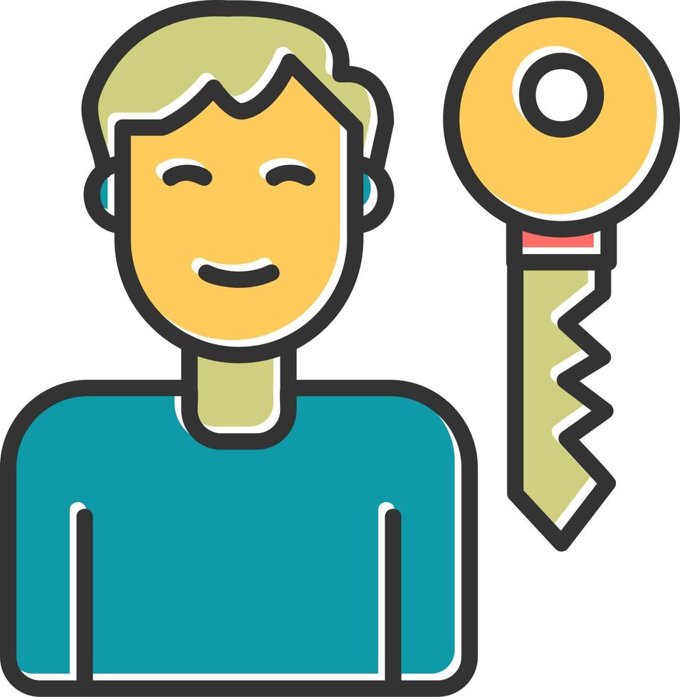 Key Person Vector Icon