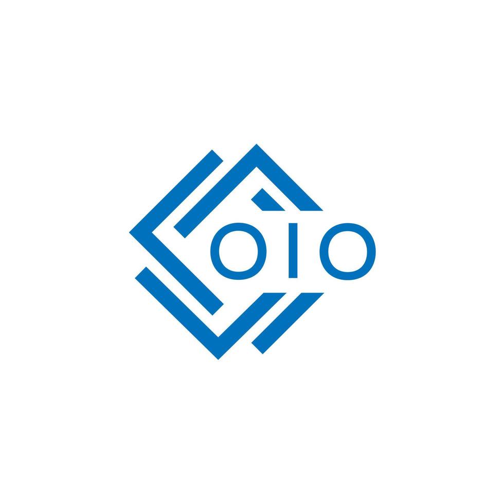 OIO letter logo design on white background. OIO creative circle letter logo concept. OIO letter design. vector