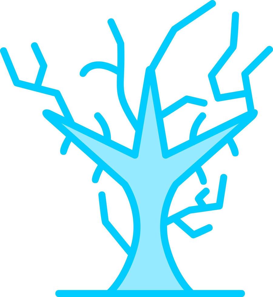 icono de vector de árbol seco