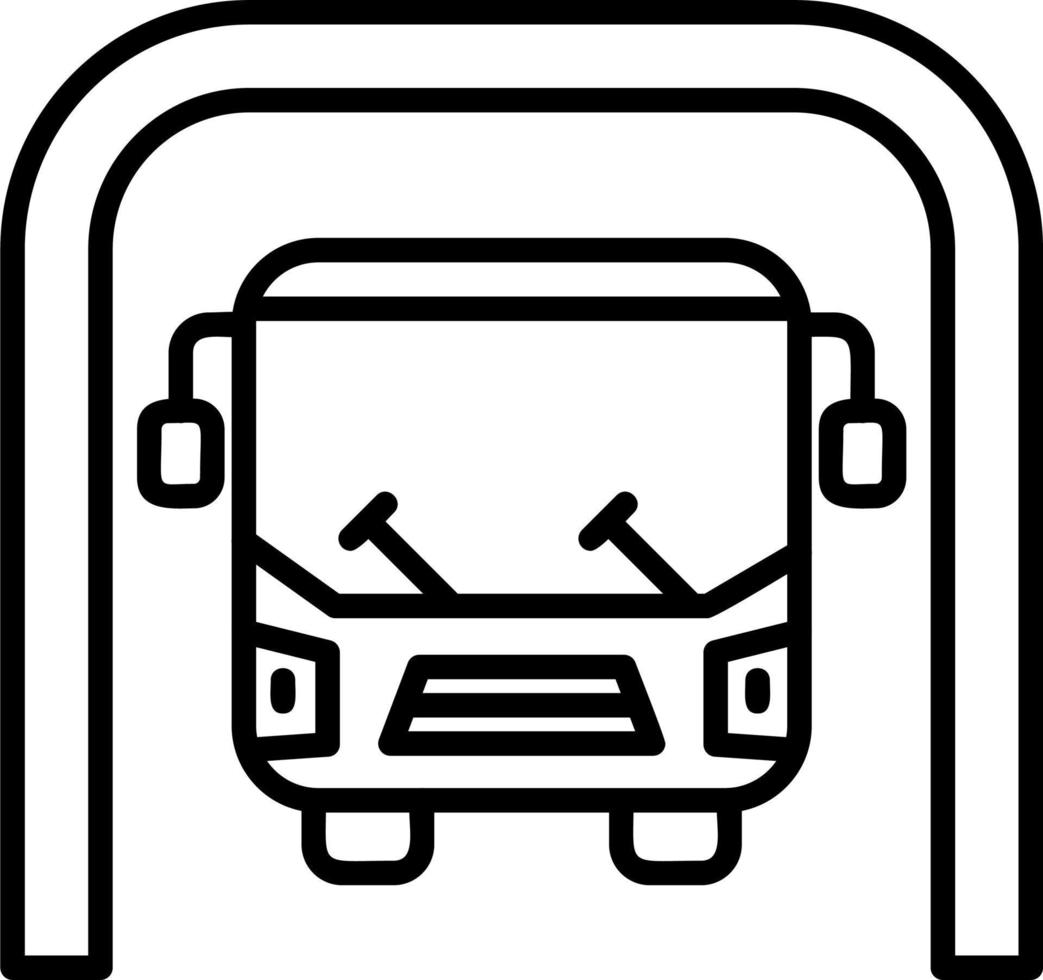 autobús subterráneo vector icono