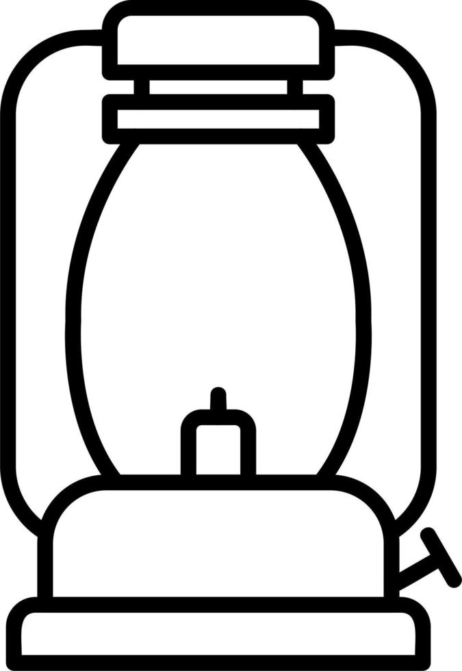 icono de vector de lámpara de gas