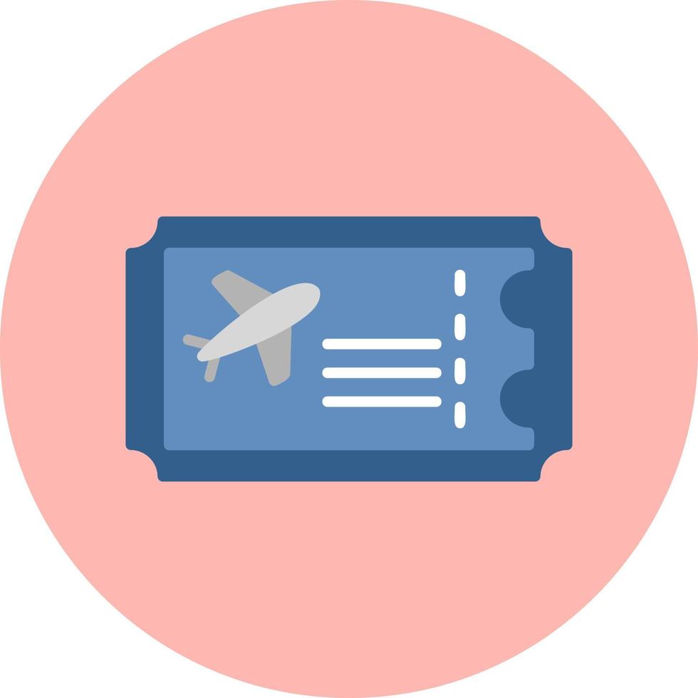 Plane ticket Vector Icon