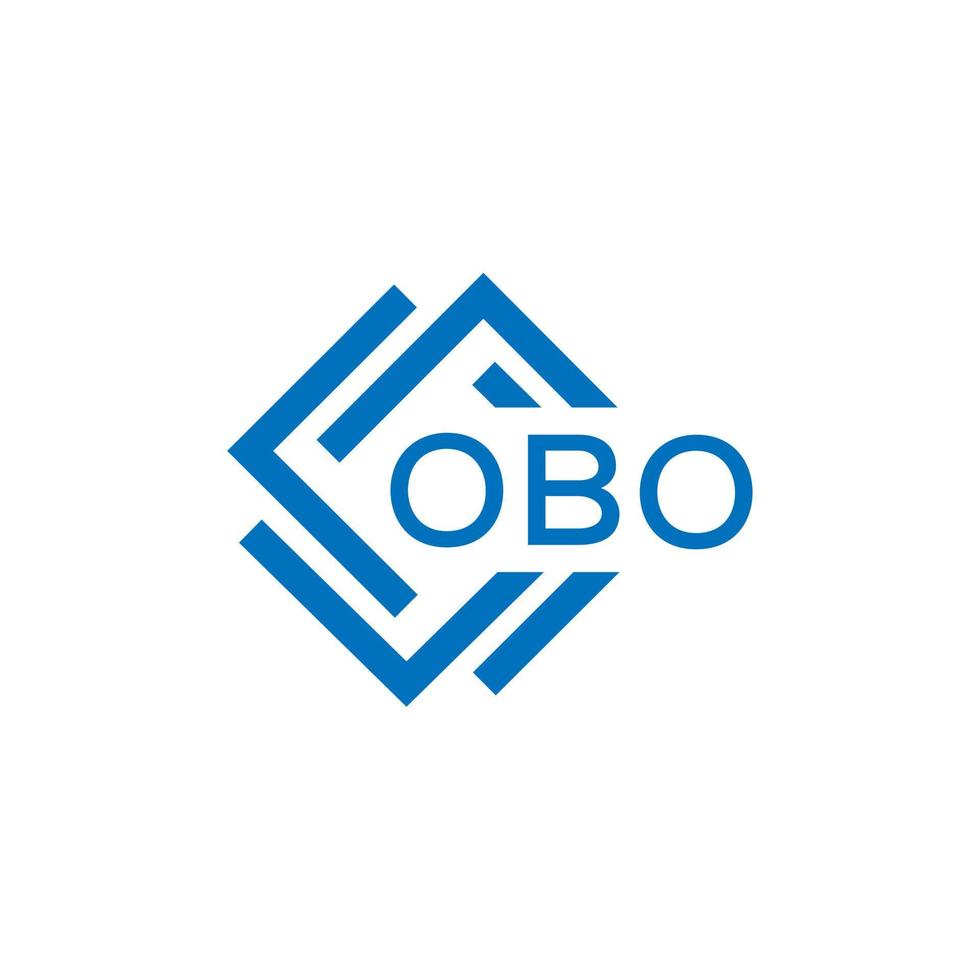 OBO letter logo design on white background. OBO creative circle letter logo concept. OBO letter design. vector