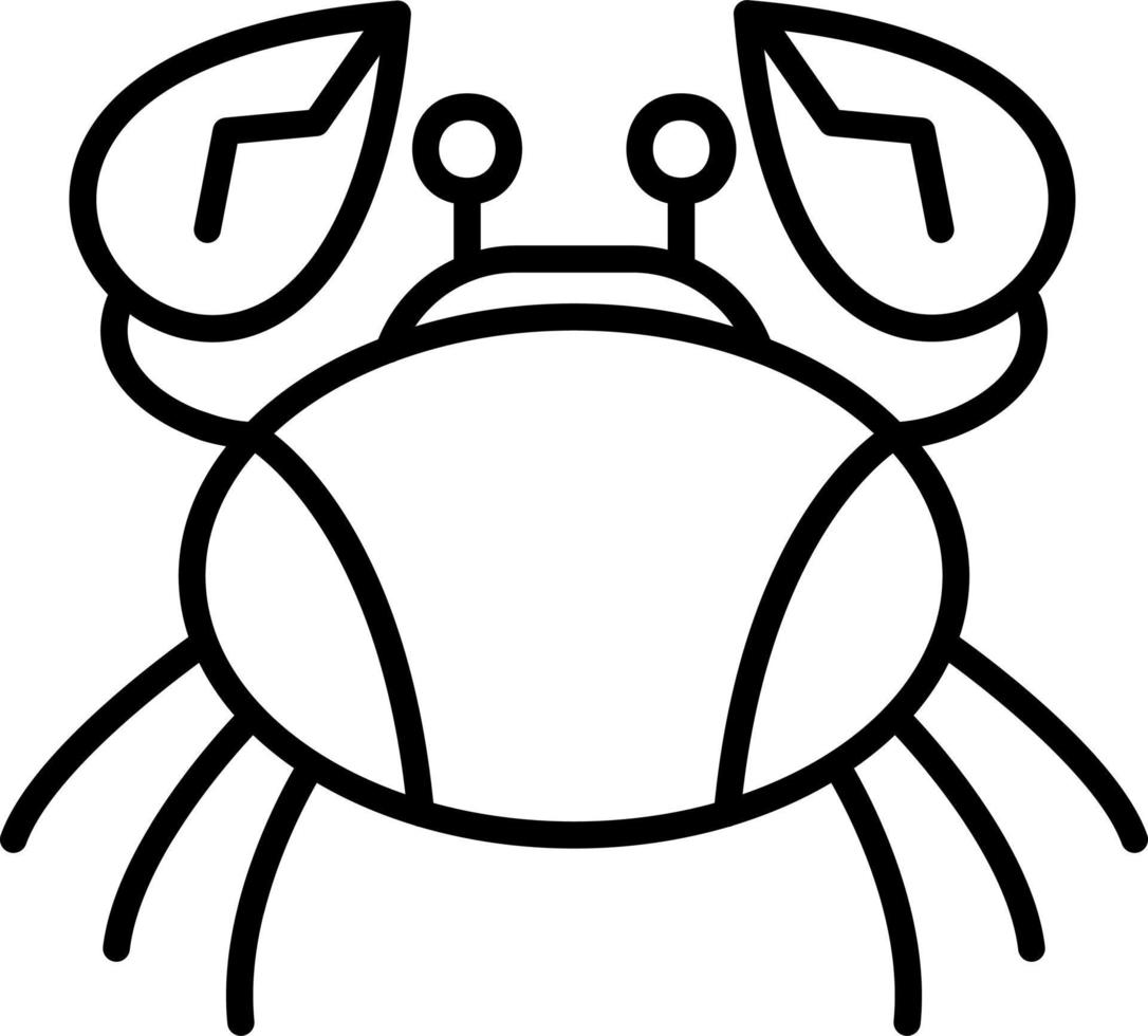 Crab Vector Icon