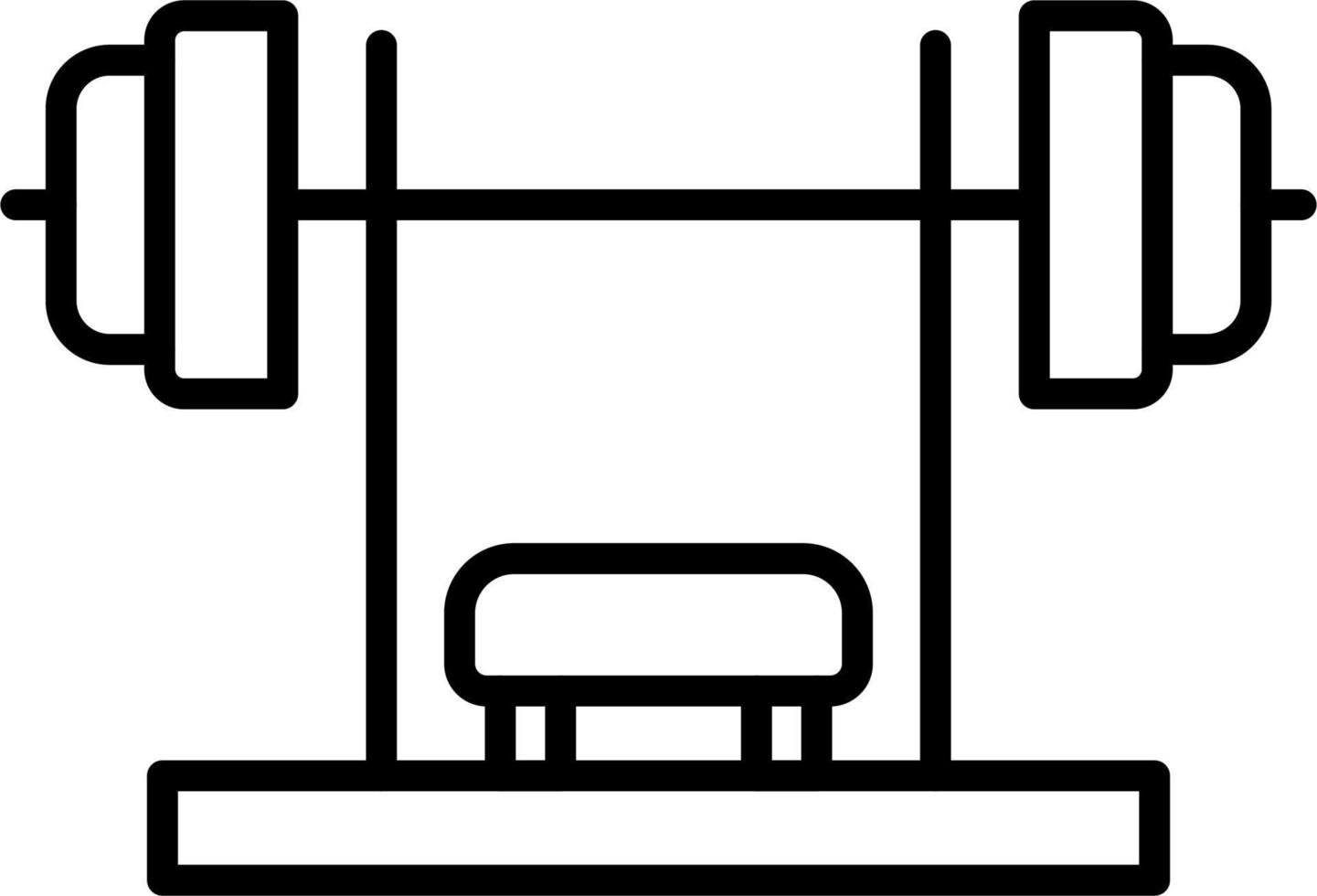 Bench Press Vector Icon