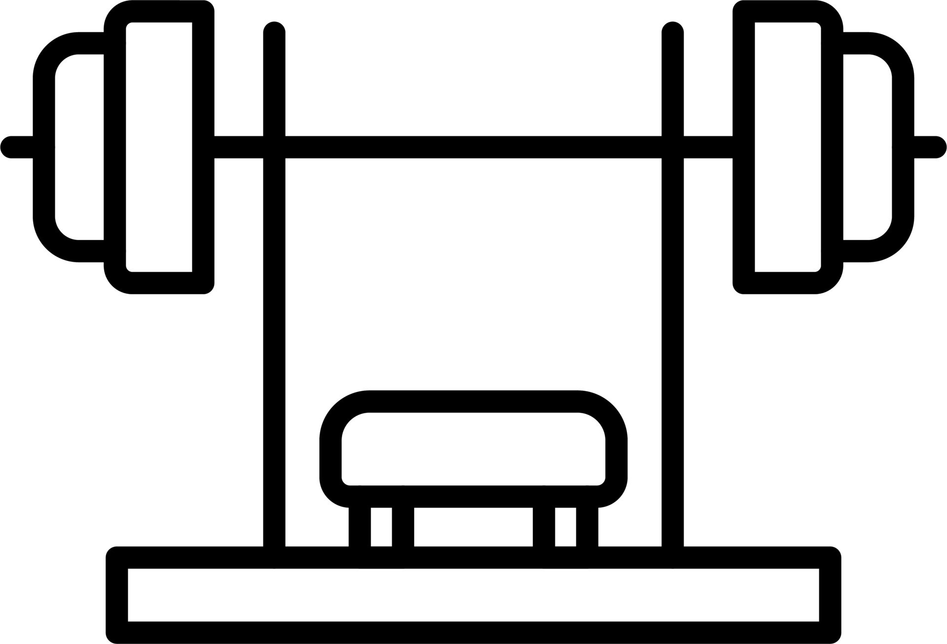 Bench Press Vector Icon 20325832 Vector Art at Vecteezy