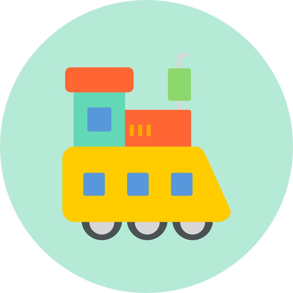 tren juguete vector icono