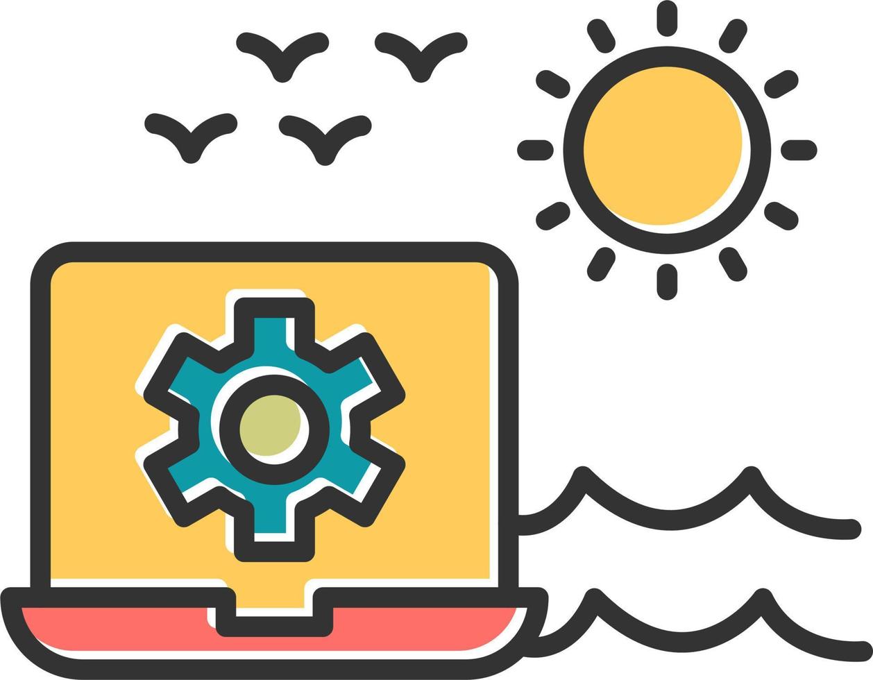 Digital Nomad Vector Icon