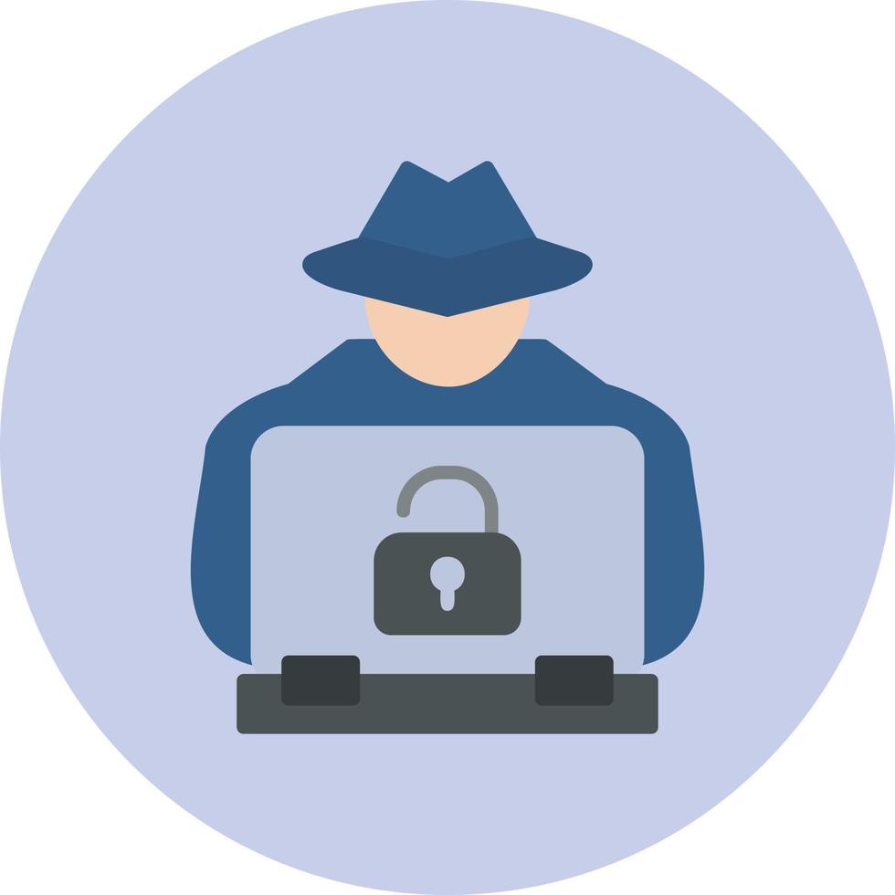 Hacker Cyber Attack Vector Icon