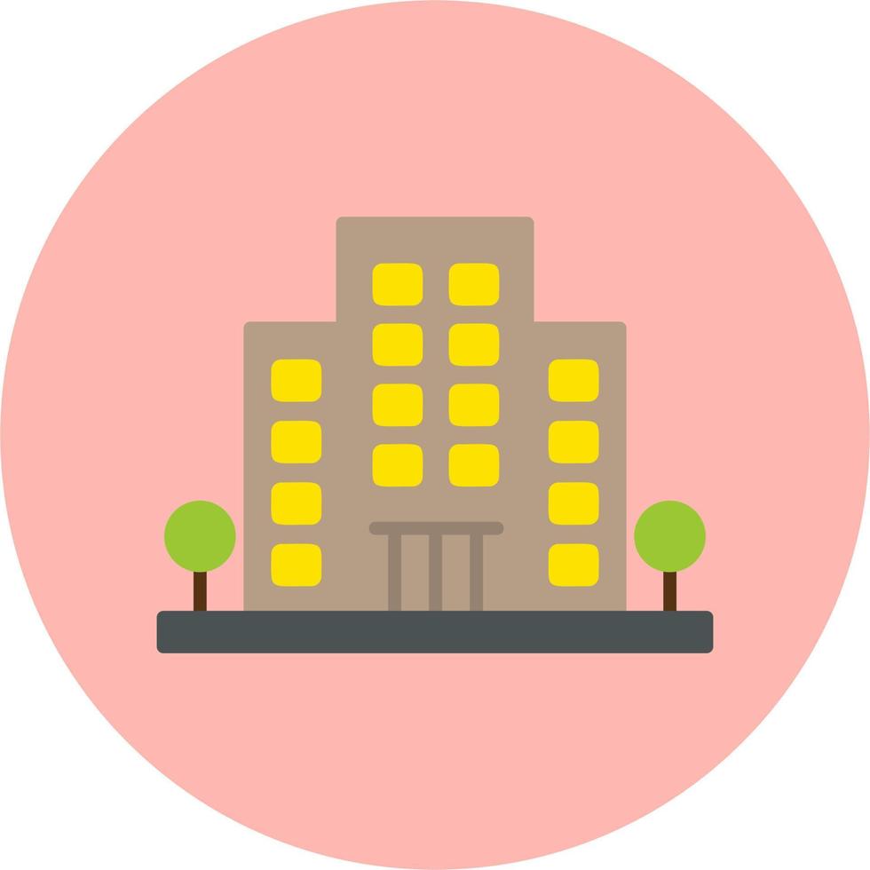 icono de vector de edificio de oficinas