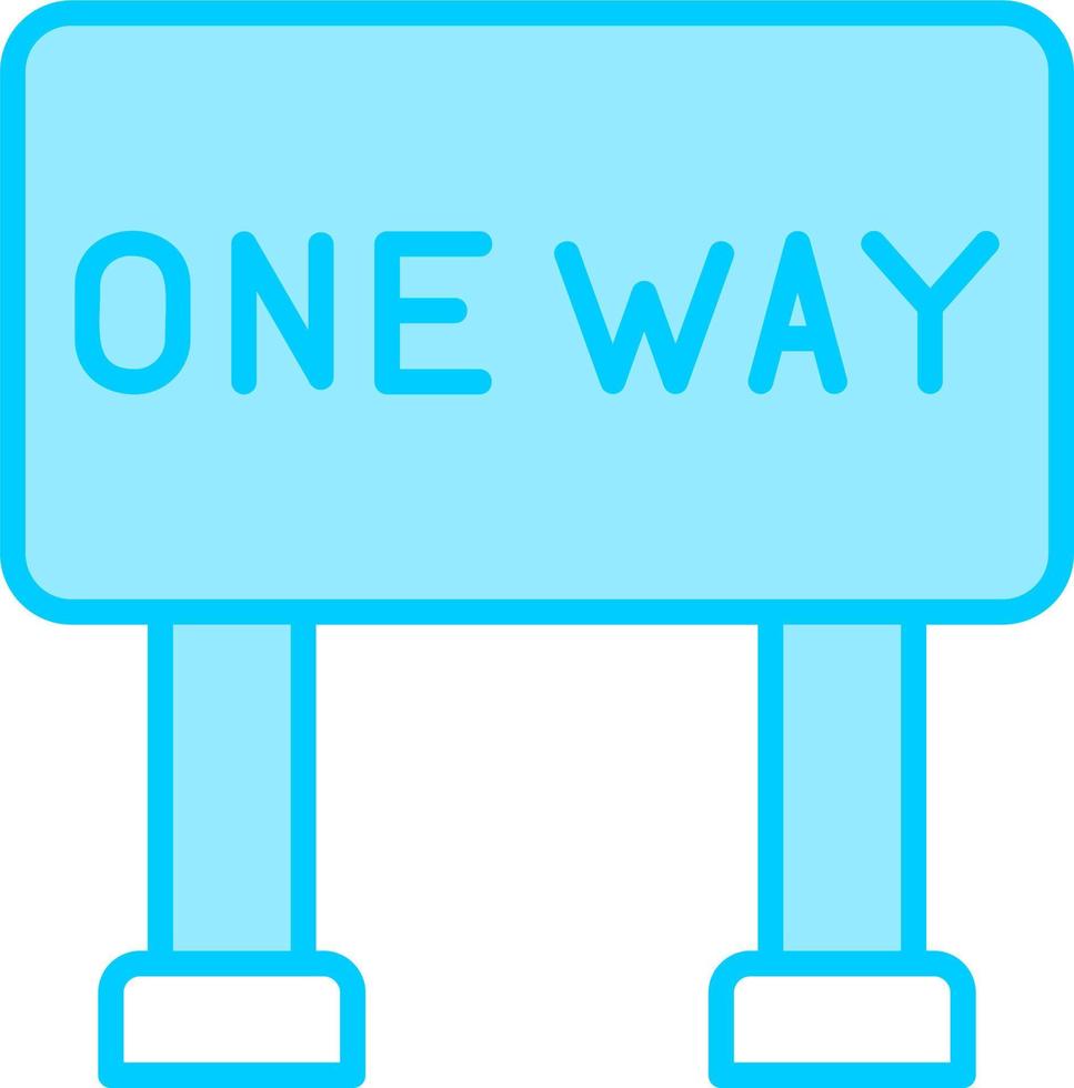 One Way Vector Icon