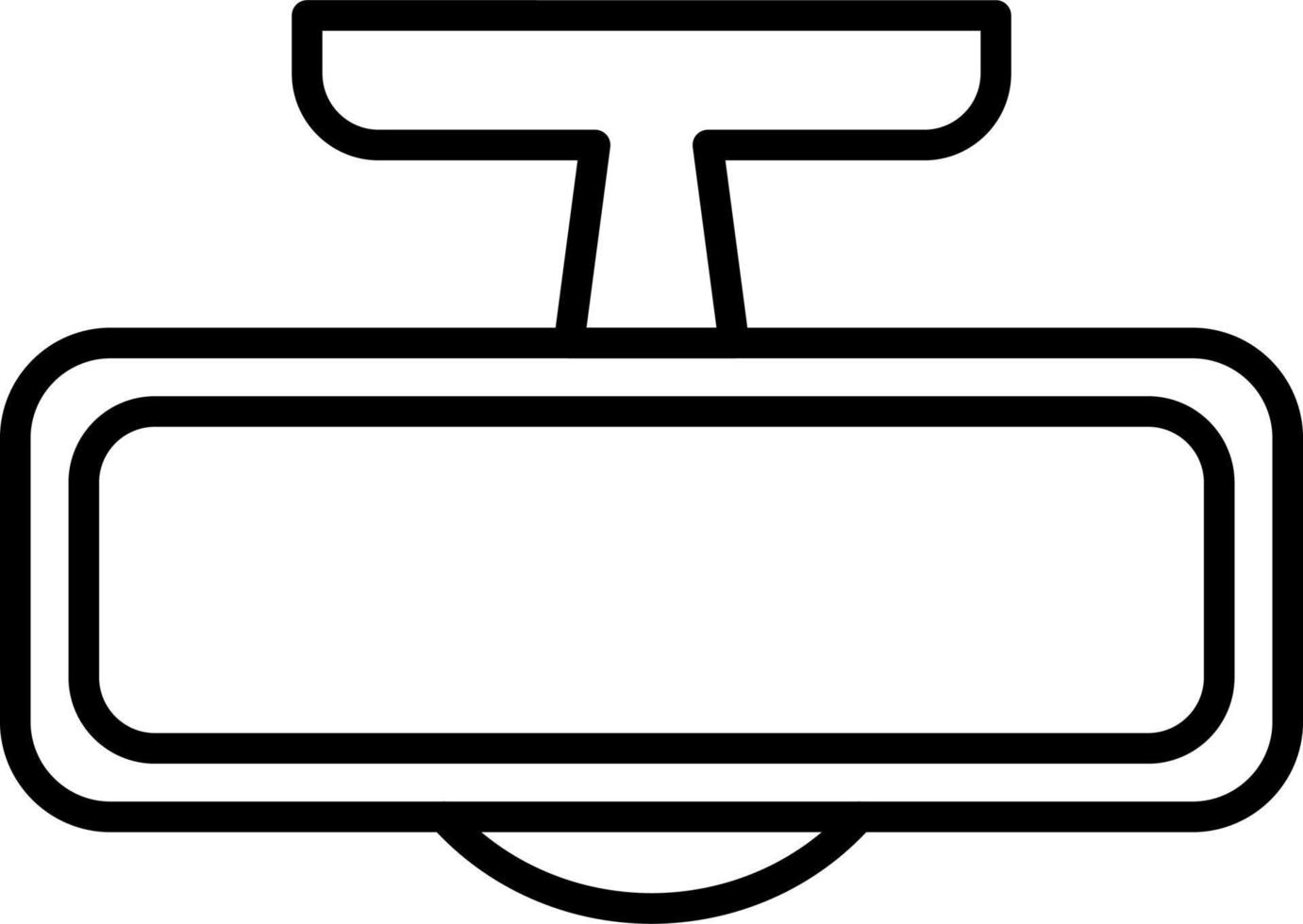 posterior espejo vector icono