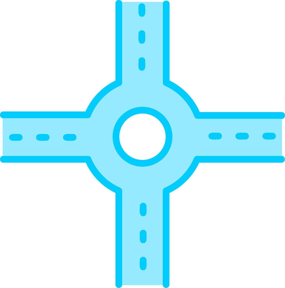 Crossroad Vector Icon