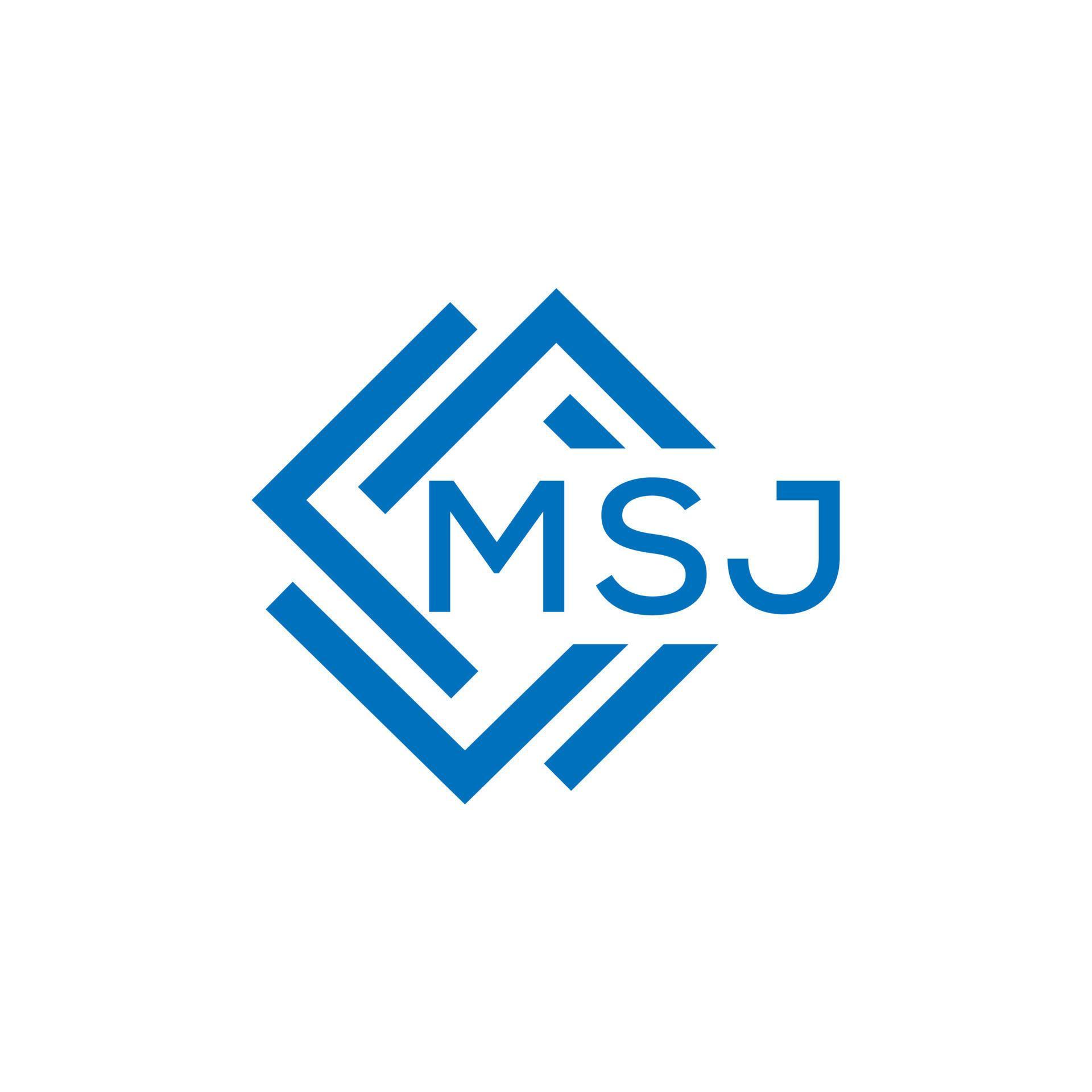MSJ letter logo design on white background MSJ creative circle letter MSJ letter logo design on white background MSJ creative circle letter