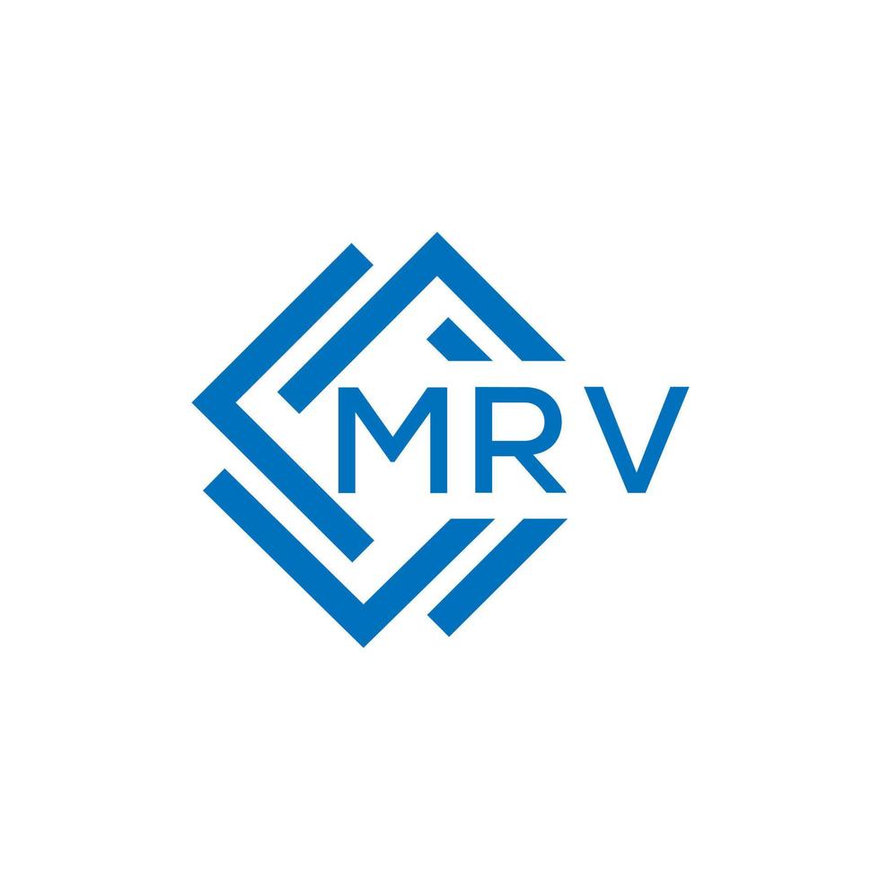 MRV letter logo design on white background. MRV creative circle letter logo concept. MRV letter design. vector