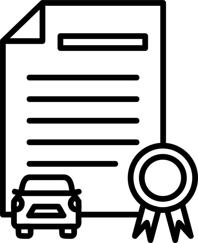 Driving Test Vector Icon