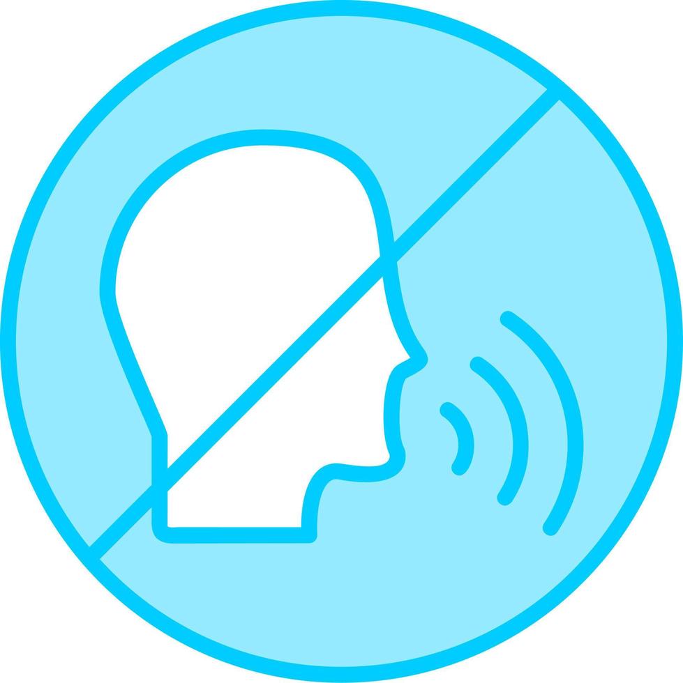 No Talking Vector Icon
