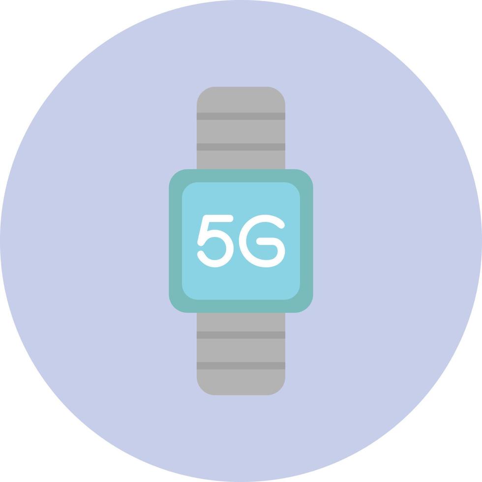 5G Smart Watch Vector Icon