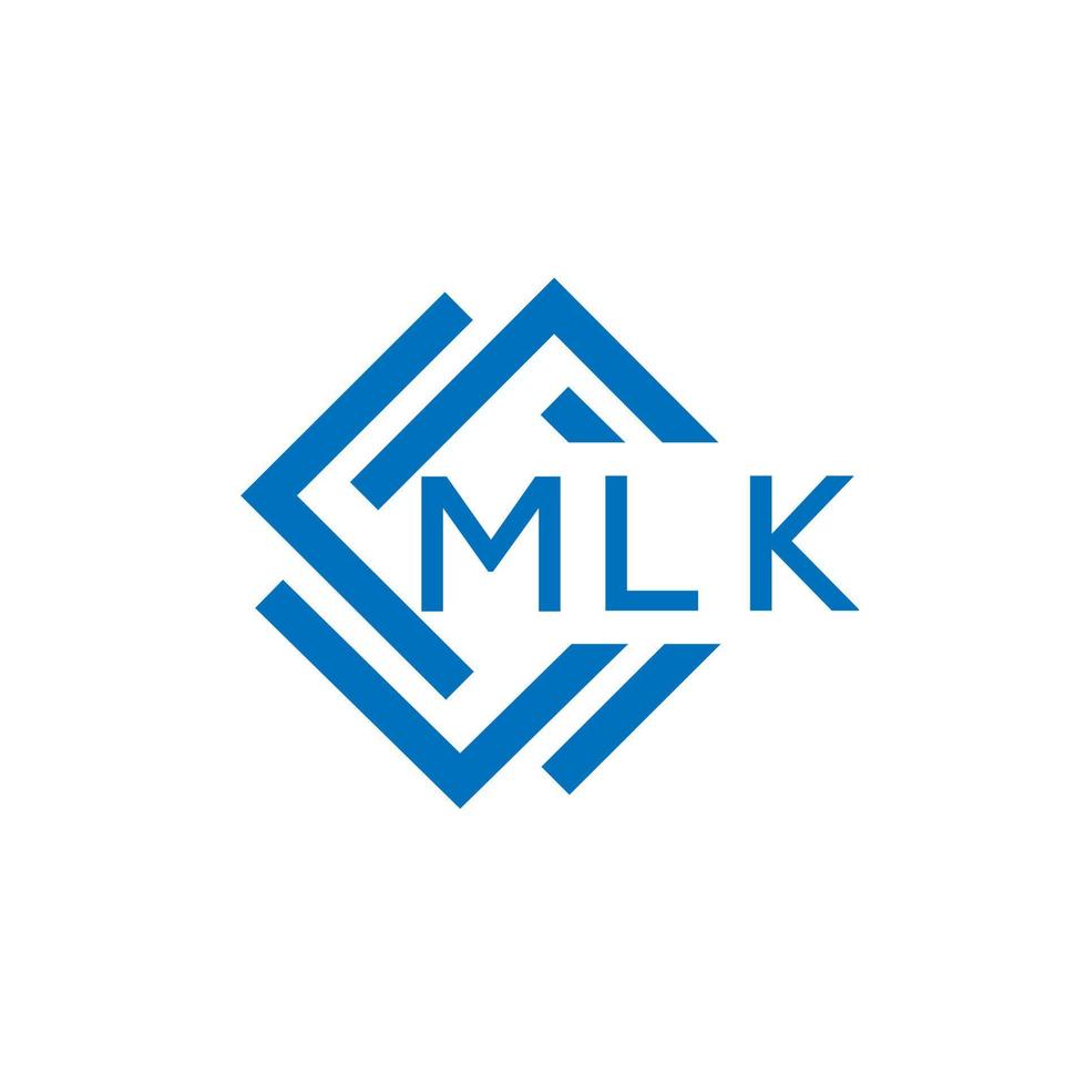 MLK letter logo design on white background. MLK creative circle letter logo concept. MLK letter design. vector