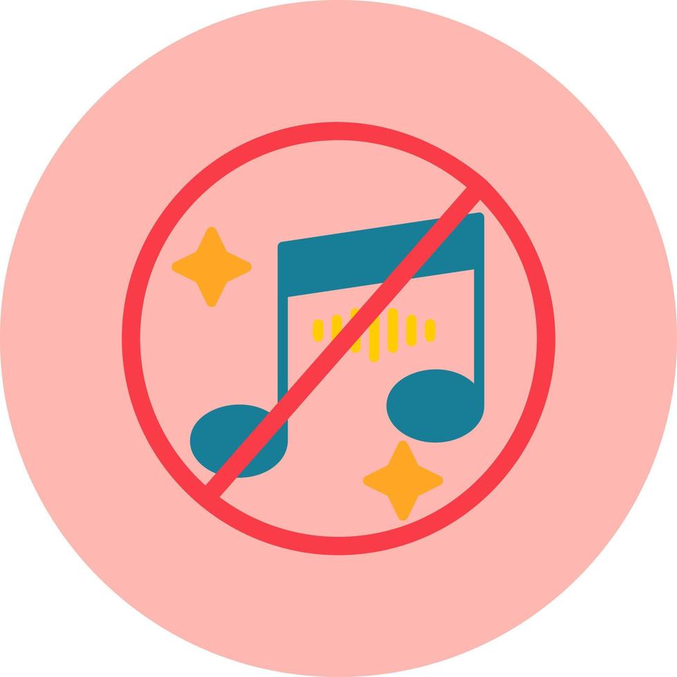 No Music Vector Icon