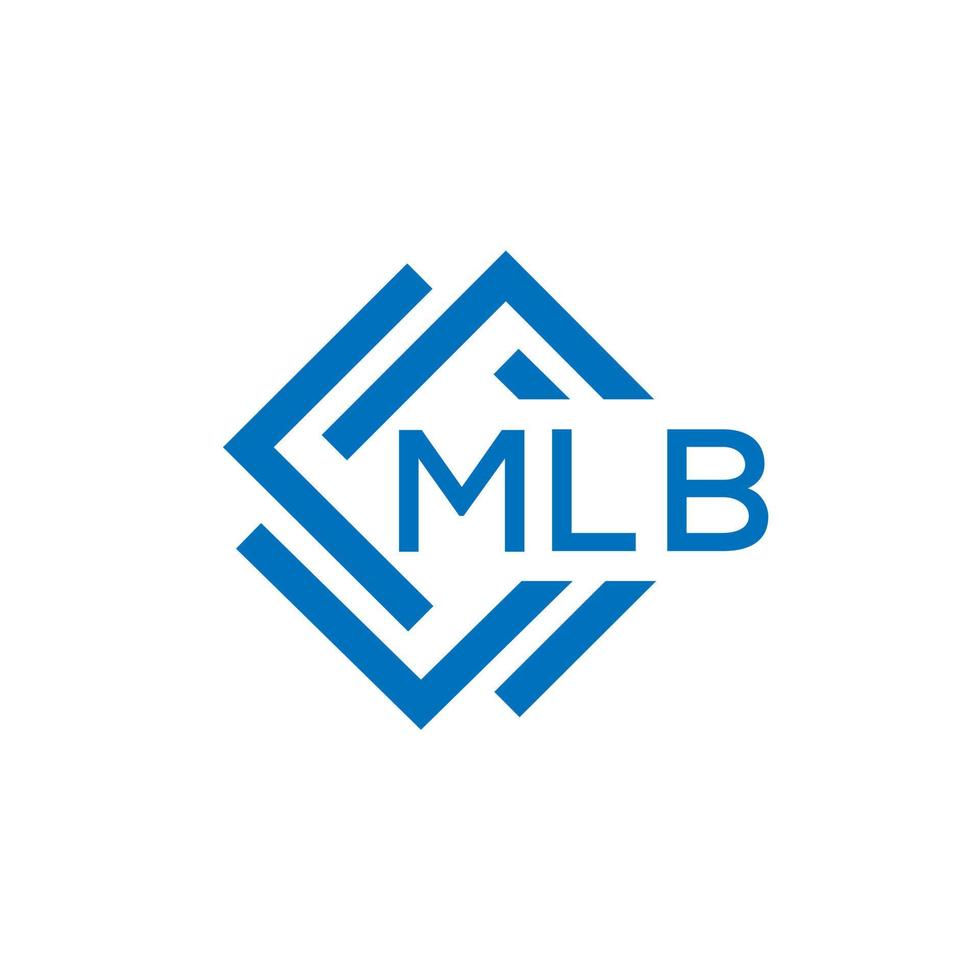 MLB letter logo design on white background. MLB creative circle letter logo concept. MLB letter design. vector