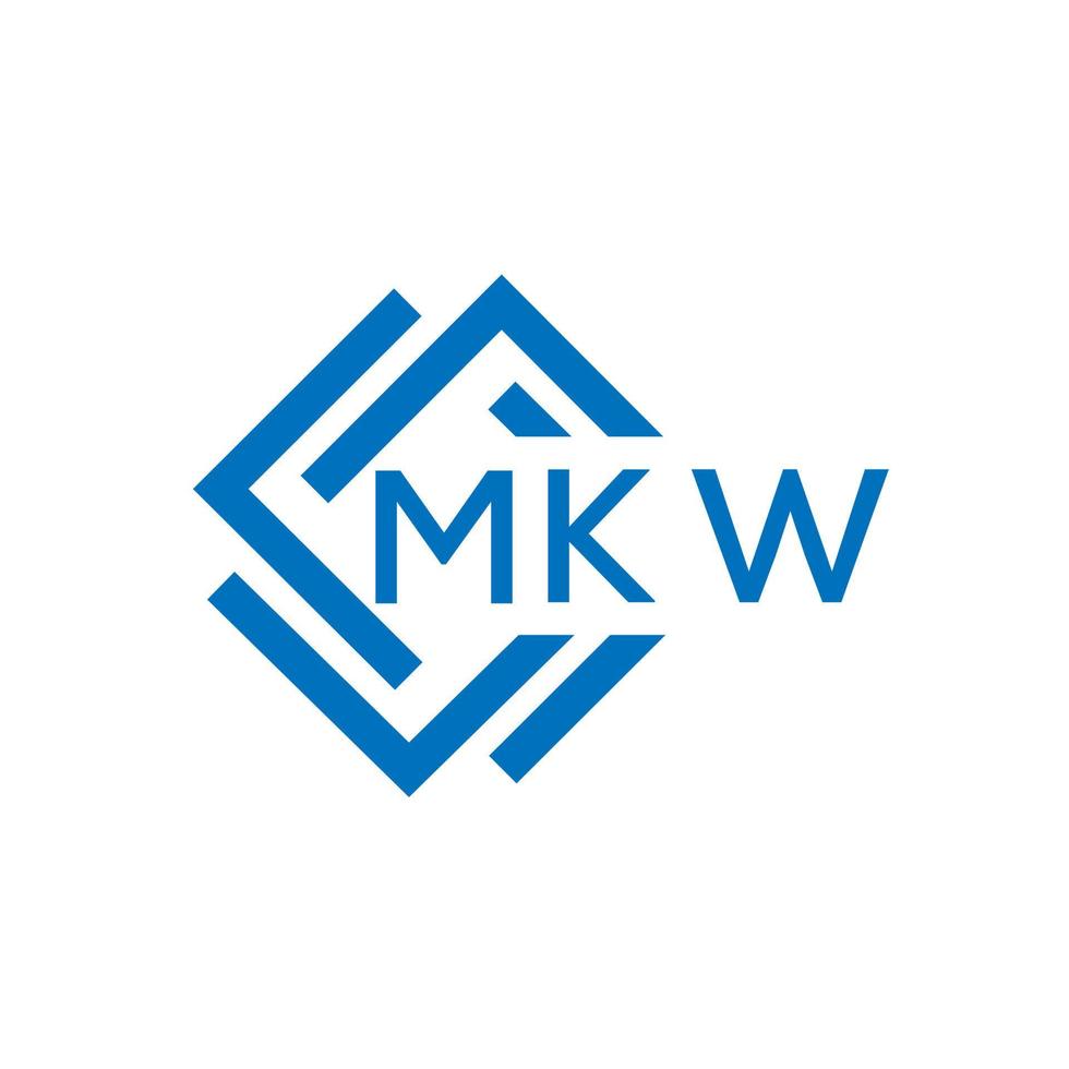 mkw letra logo diseño en blanco antecedentes. mkw creativo circulo letra logo concepto. mkw letra diseño. vector