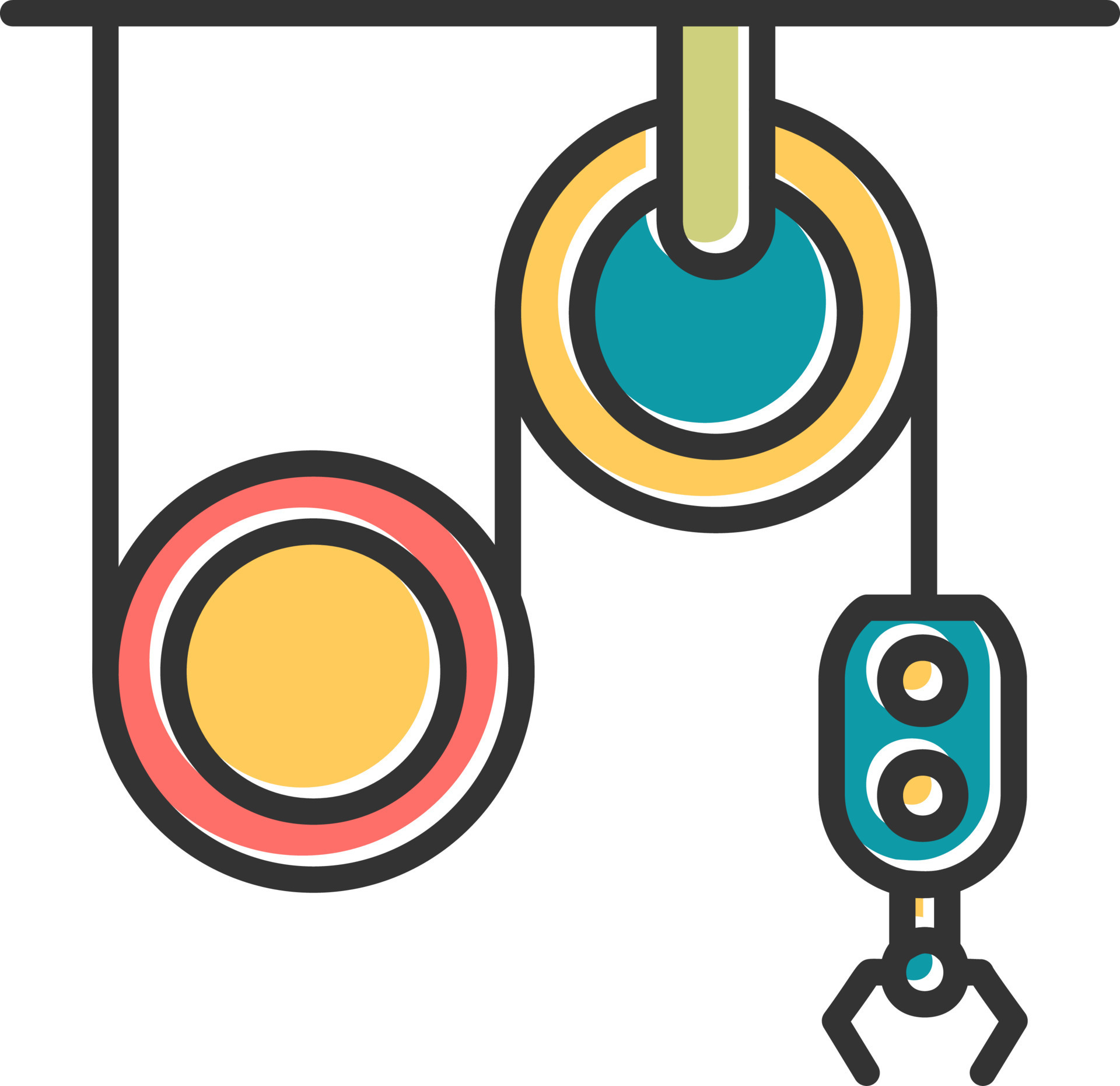 Pulley Vector Icon 20326750 Vector Art at Vecteezy