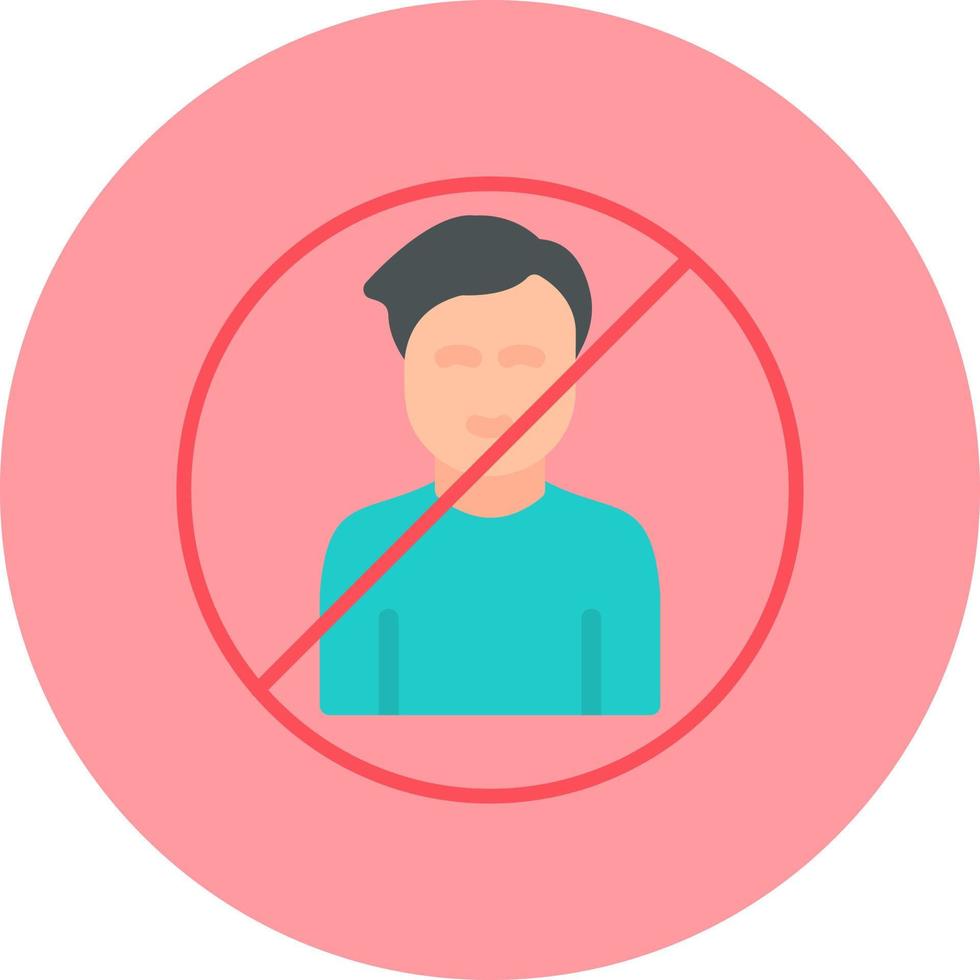 Man Blacklist Vector Icon